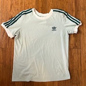 Mint green adidas ringer tee size medium